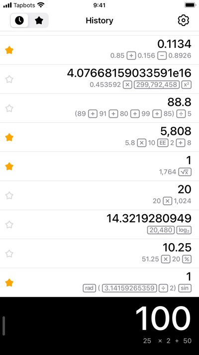 Calcbot 2 App Store screenshot
