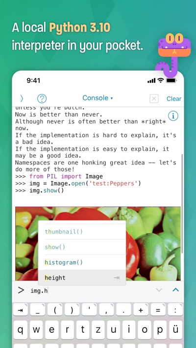 Pythonista 3 App Store screenshot